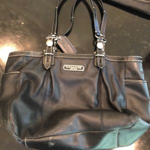 Black Leather Coach Purse